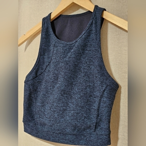 JOY LAB Blue Heathered Racerback Bra - Picture 2 of 8